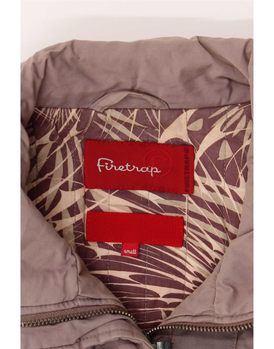 Firetrap Chaqueta Bomber para Mujer UK 10 Small Gris Algodón