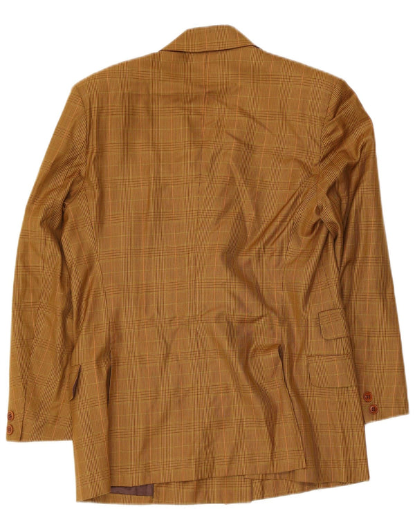 New York Industrie Chaqueta Blazer para Mujer IT 40 Small Beige Check