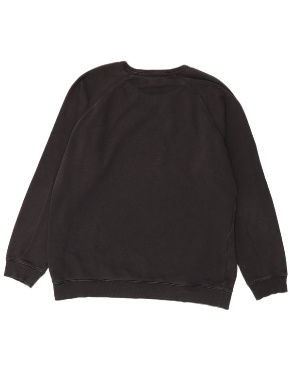 Adidas Hombre Sudadera Gráfica Jumper XL Algodón Negro