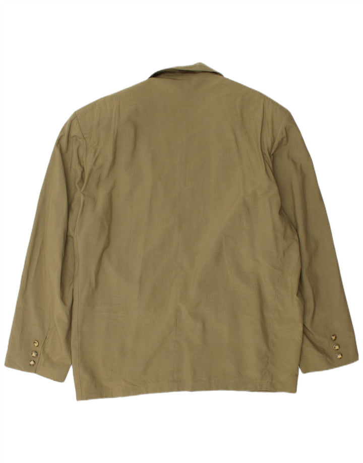LEGEND Chaqueta tipo blazer de 1 botón para hombre UK 42 XL Caqui