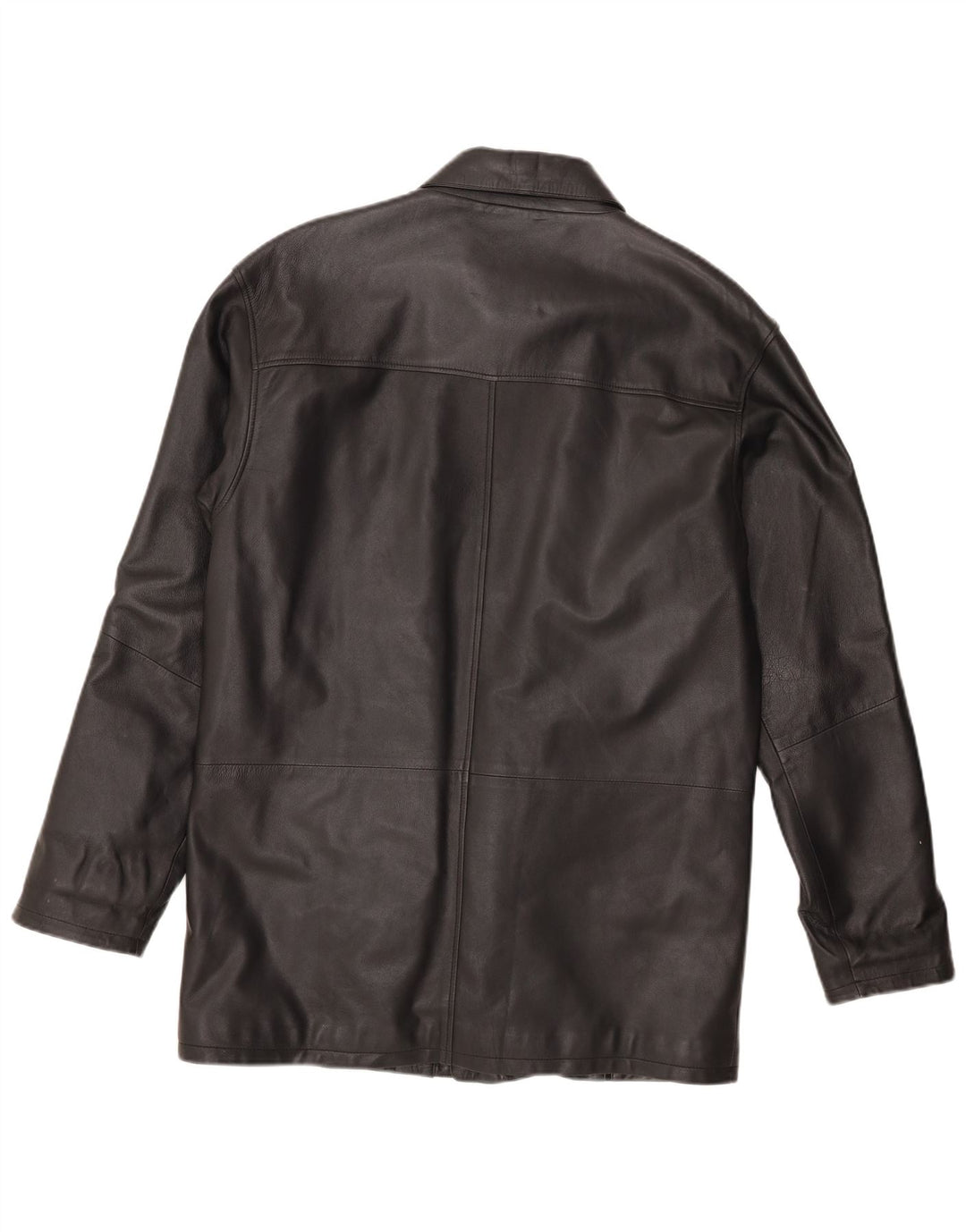 Vintage chaqueta de cuero para hombre Reino Unido 44 2XL cuero negro