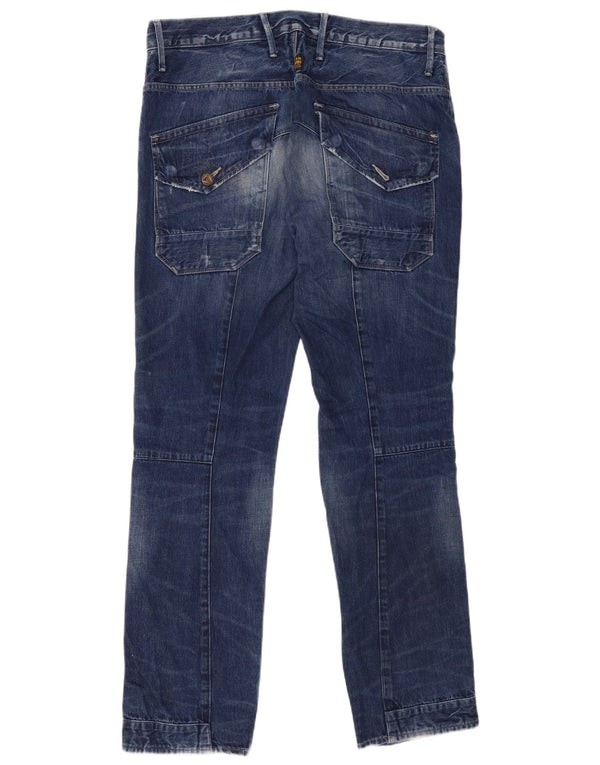 Vaqueros rectos para hombre G-Star W36 L32 Algodón de patchwork azul