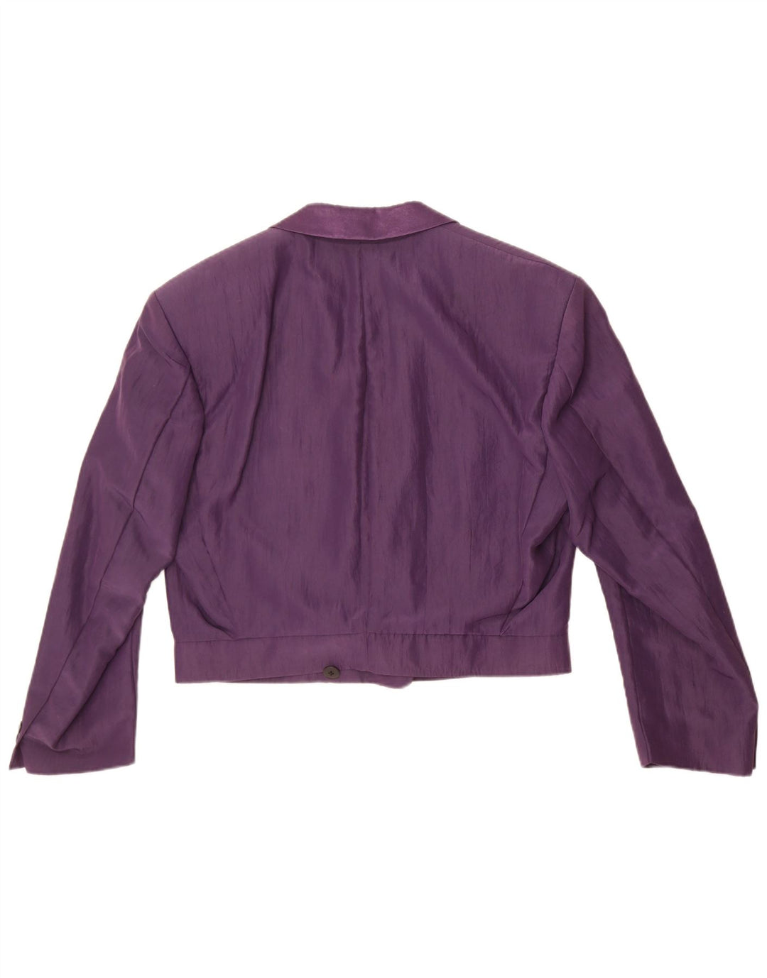 Vintage mujer doble pecho Blazer chaqueta Reino Unido 14 grande púrpura