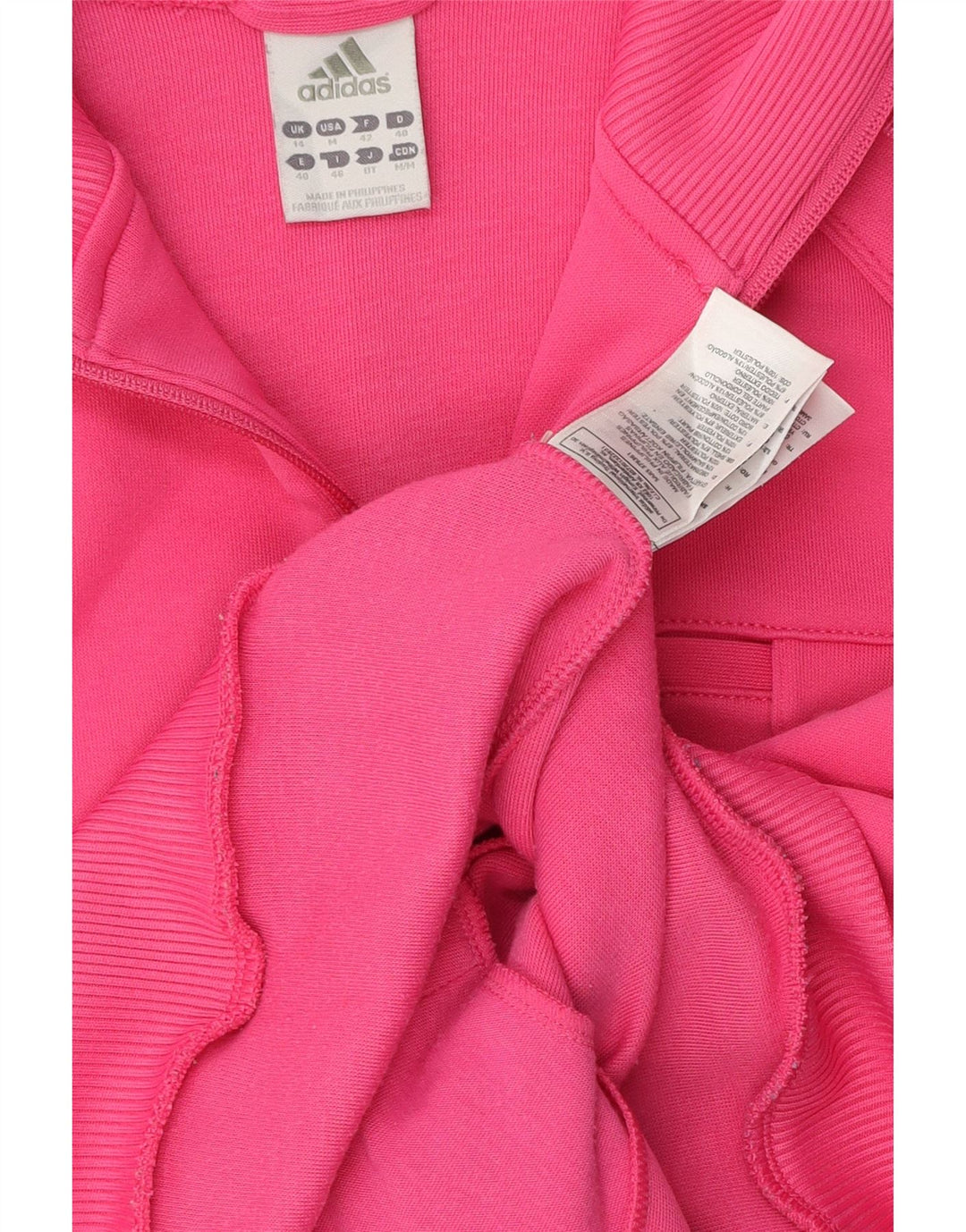 Chaqueta Superior de Chándal para Mujer Adidas UK 14 Mediana Rosa Poliéster