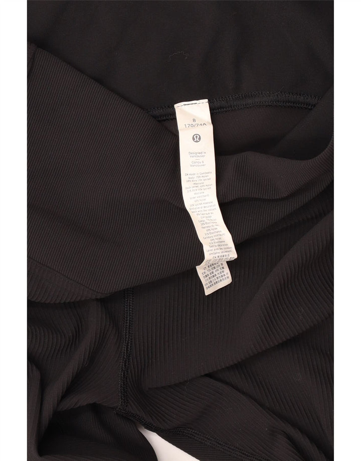 LULULEMON Leggings para mujer US 8 Mediano Negro Nylon