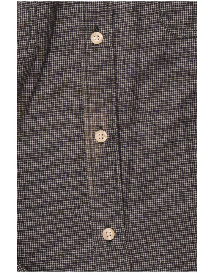 LEVI'S Camisa ajustada para hombre de algodón a cuadros azul marino grande