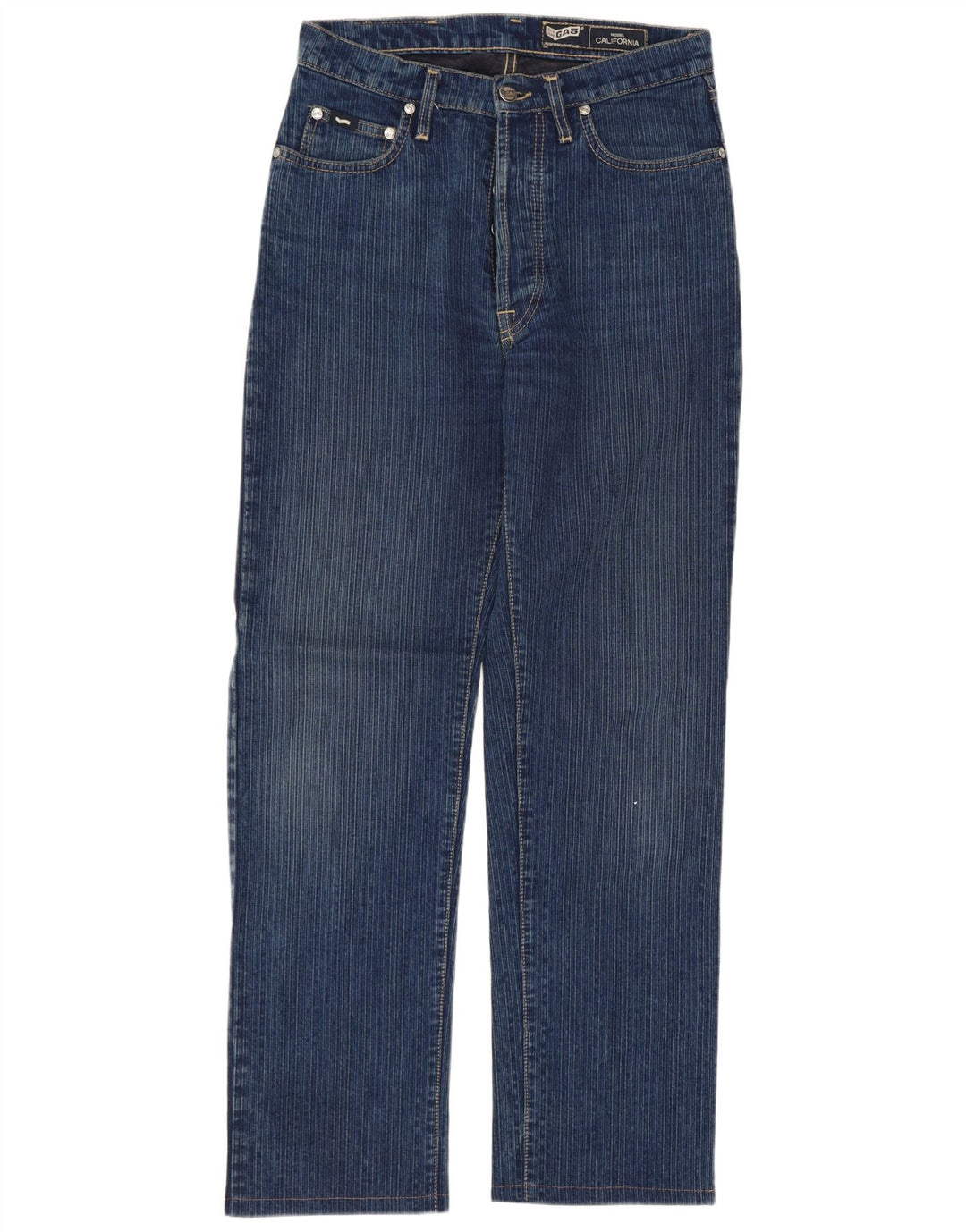 Vaqueros rectos para hombre Gas W29 L29 Algodón azul marino