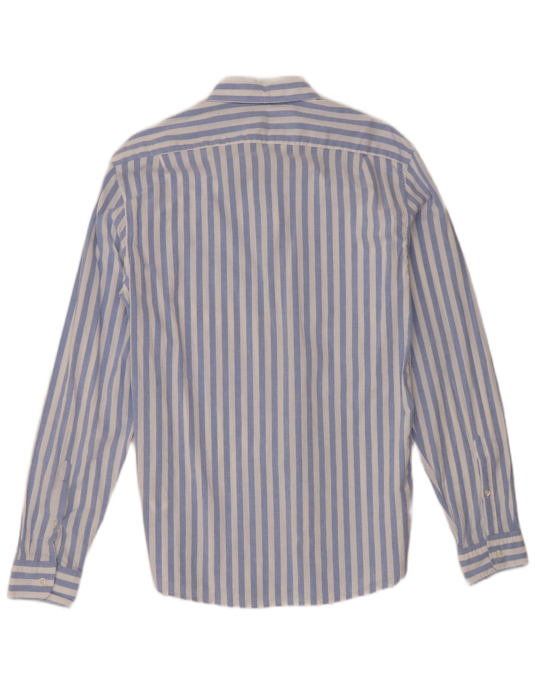 Camisa Reiss para hombre de algodón a rayas azules grandes