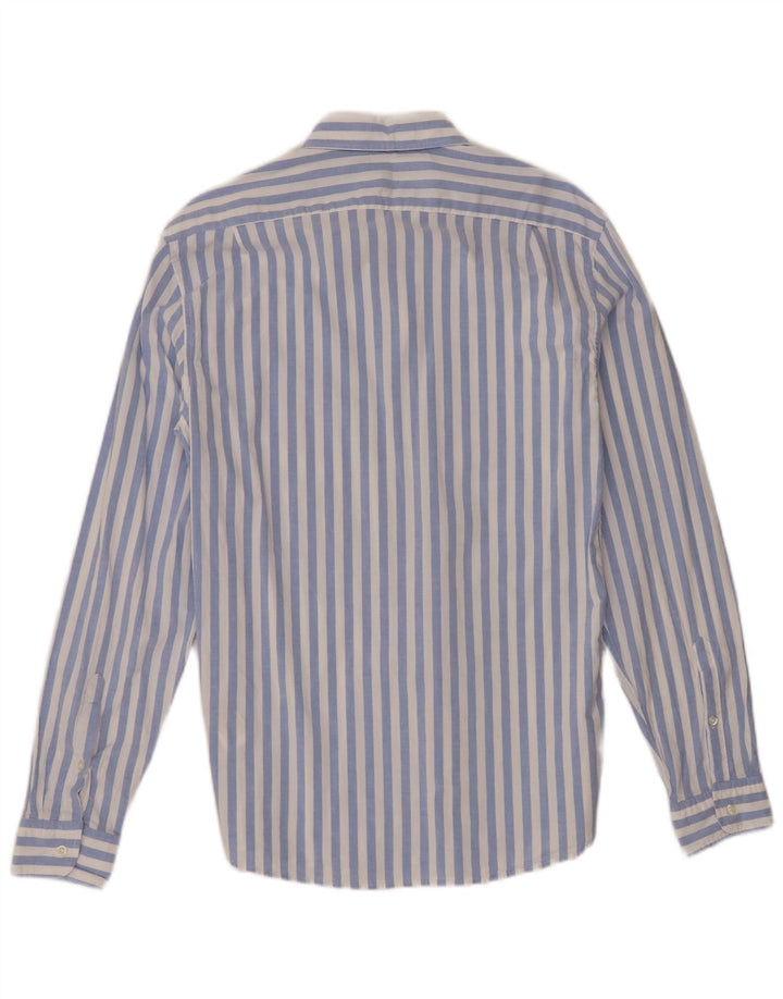 Camisa Reiss para hombre de algodón a rayas azules grandes