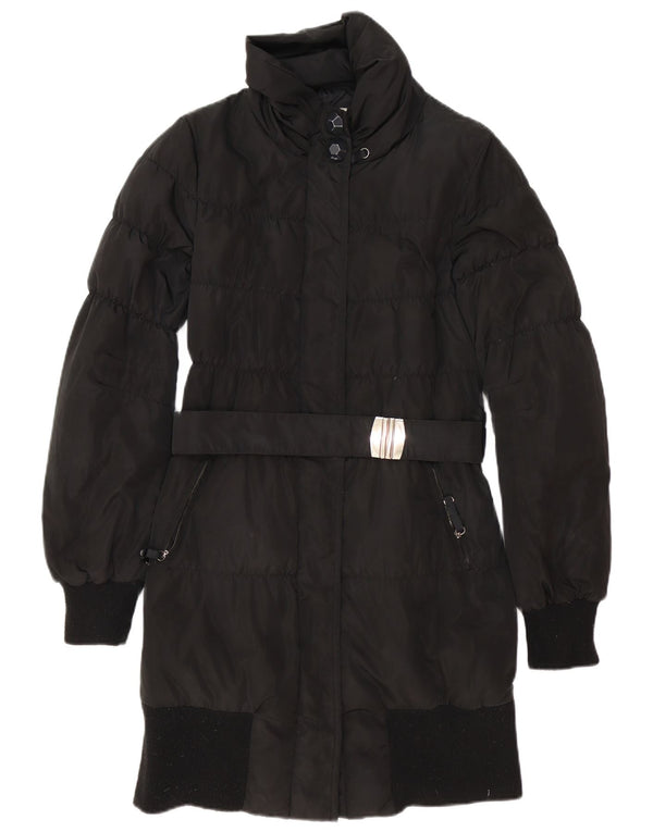Liu Jo Womens Padded Coat IT 44 Medium Black Polyester