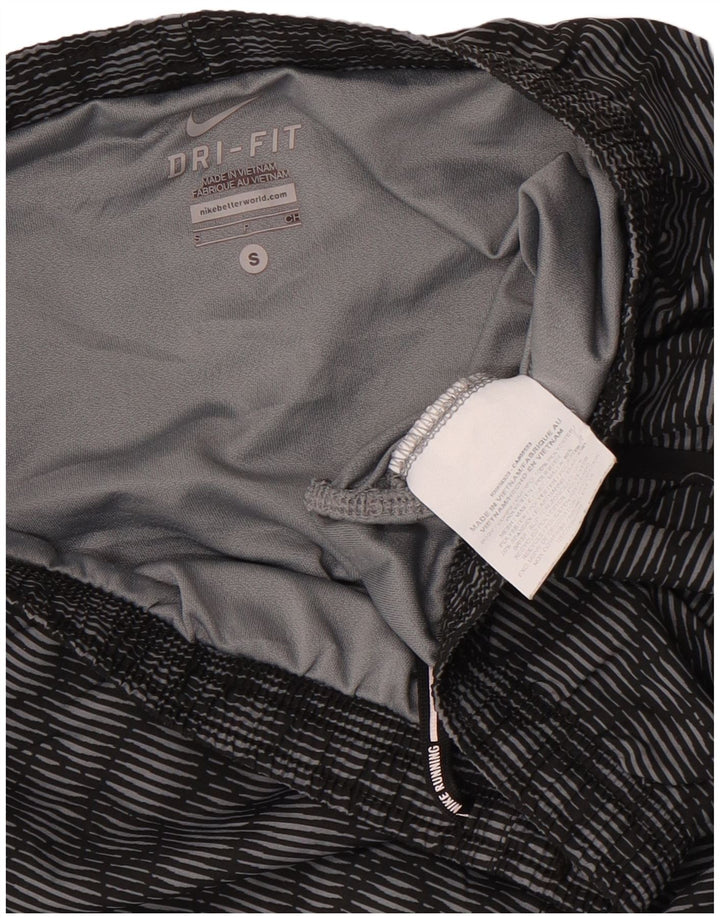 Nike - Pantalones cortos deportivos Dri Fit para mujer, talla 10, poliéster geométrico gris pequeño