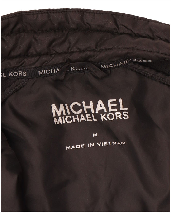 Michael Kors Chaqueta sin mangas para mujer, talla 40, talla mediana, color negro