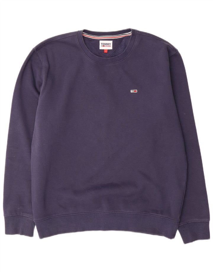 Tommy Hilfiger Sudadera para Hombre Jumper Large Azul Marino Algodón