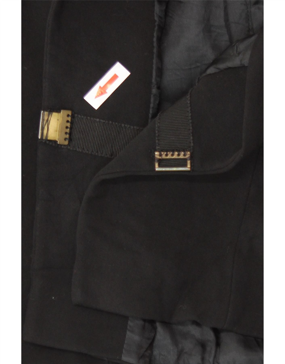 Valentino Mujer Roma Open Blazer Chaqueta UK 4 XS Lana Negra