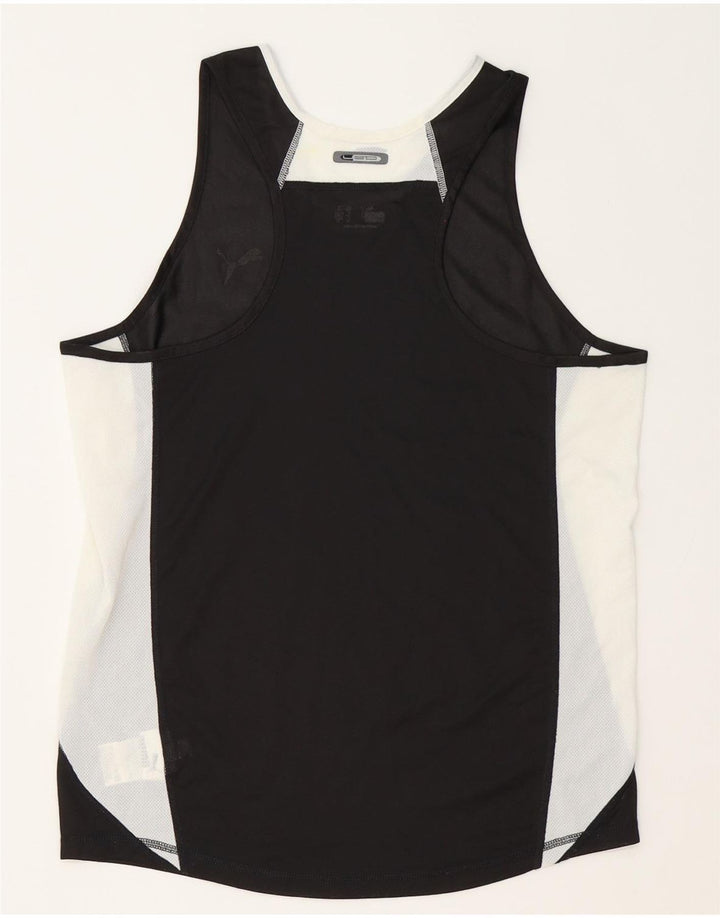 Puma Camiseta sin mangas para hombre Medium Black Colourblock Poliéster
