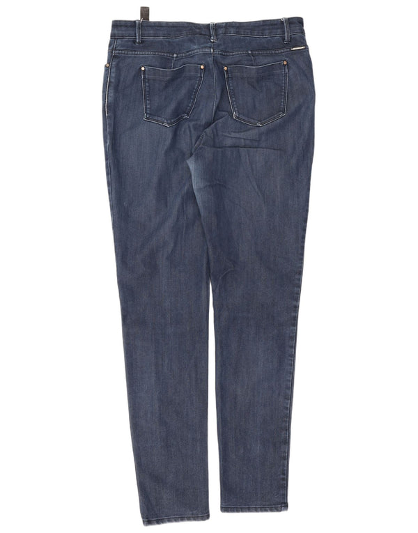 Marks & Spencer Vaqueros pitillo para mujer UK 46 Large W34 L31 Azul marino Elastano