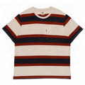 Levi's Hombre Camiseta Relajada Top XL Algodón A Rayas Blanco