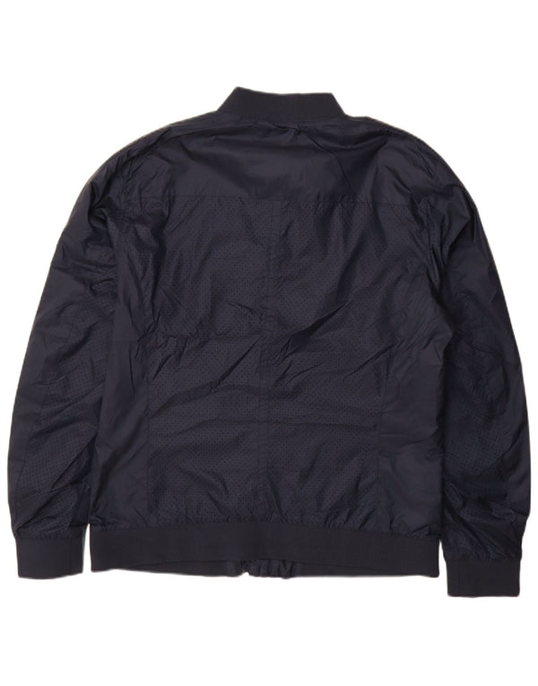 ZARA Cazadora Bomber Hombre UK 44 2XL Azul Marino Poliéster