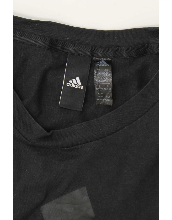 Adidas Camiseta gráfica para mujer Top UK 12/14 Gris medio