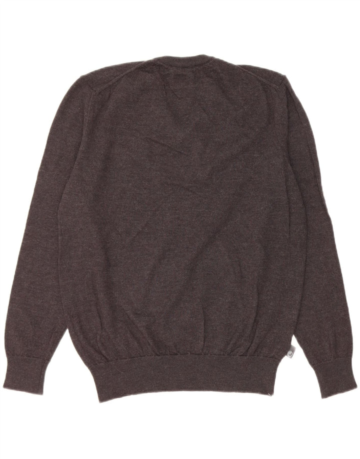 Armani Jersey con cuello en V para mujer IT 52 2XL Gris