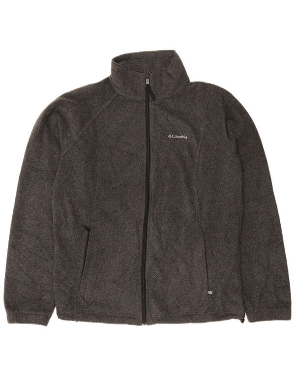 Columbia Chaqueta polar para mujer UK 46 Poliéster gris grande
