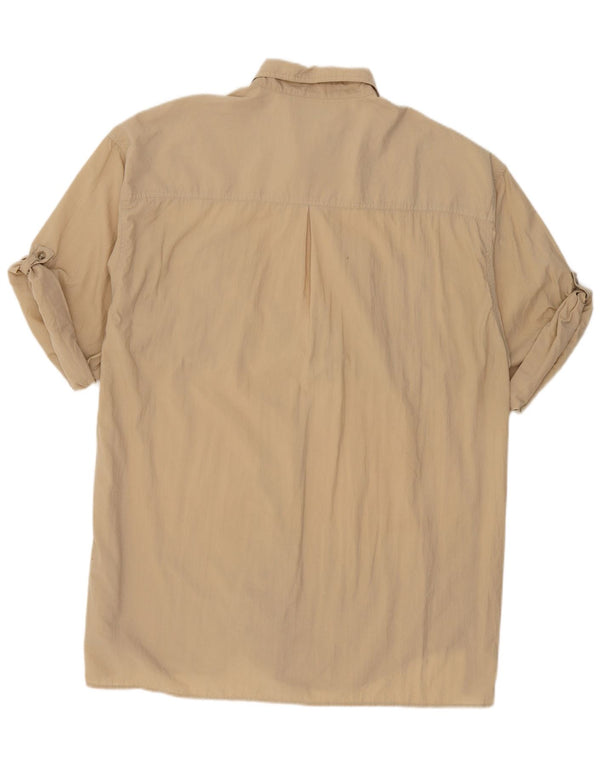 Camisa COLUMBIA de manga corta para hombre 2XL Nylon beige