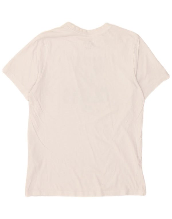 Nike Camiseta gráfica para hombre Top mediano de algodón blanco