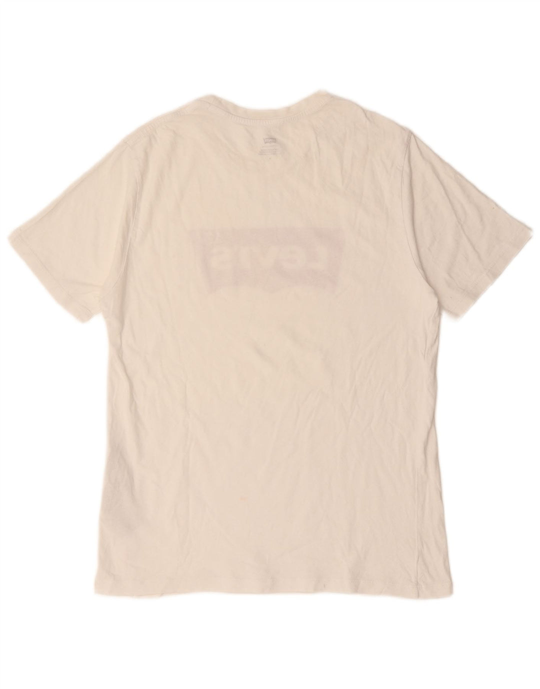 Levi's Camiseta gráfica para hombre Top mediano de algodón blanco