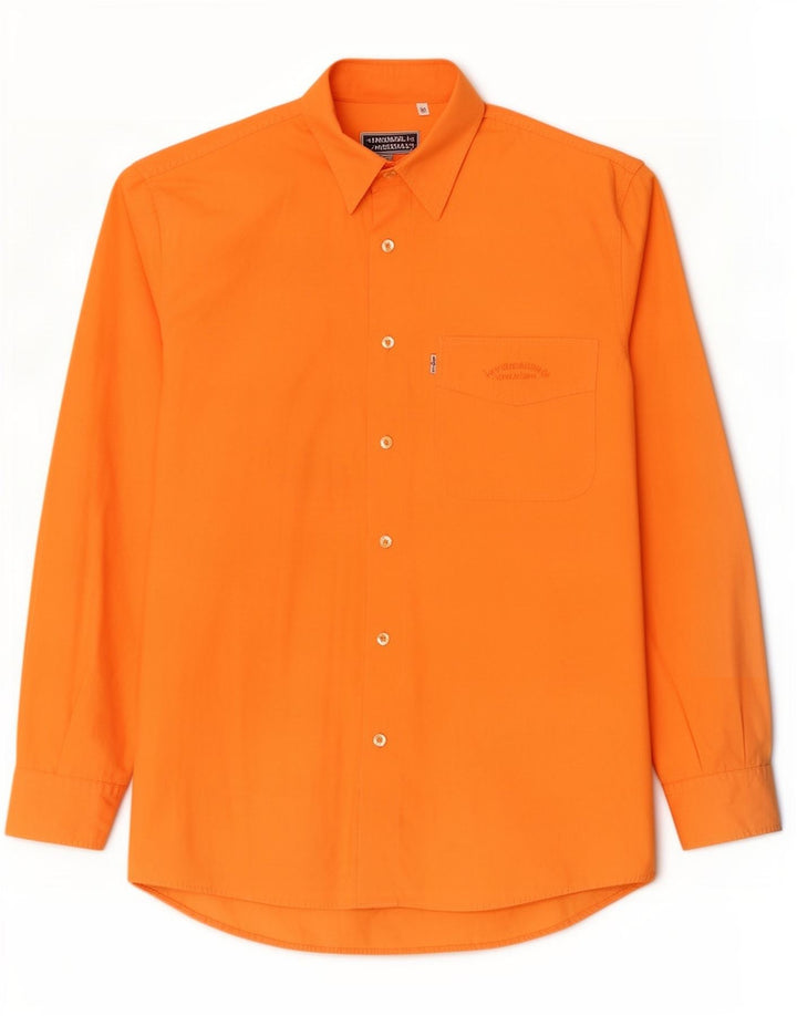 Camisa Levi's para hombre pequeña de algodón naranja