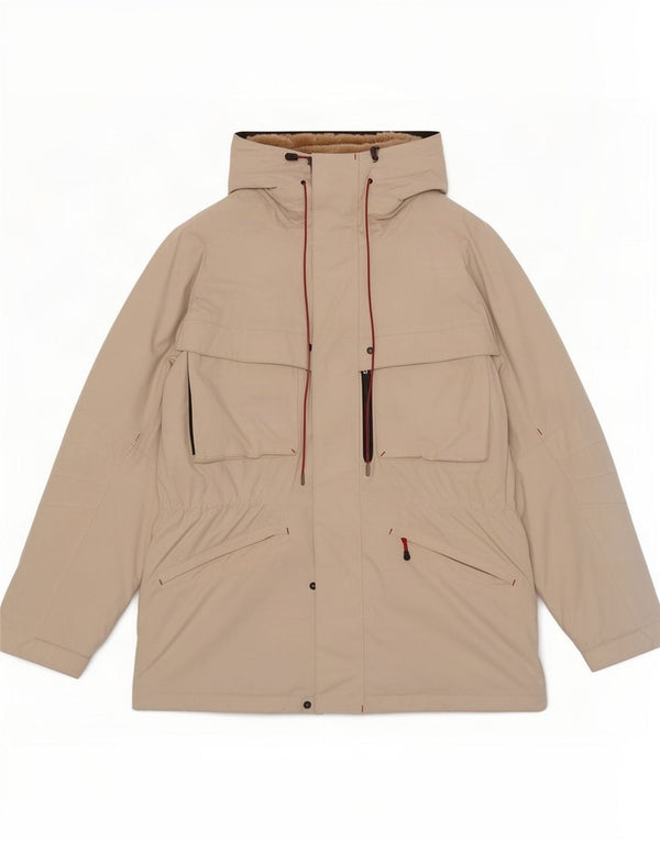 Tommy Hilfiger Chaqueta cortavientos Sherpa con capucha para hombre EU 38 Medium Beige