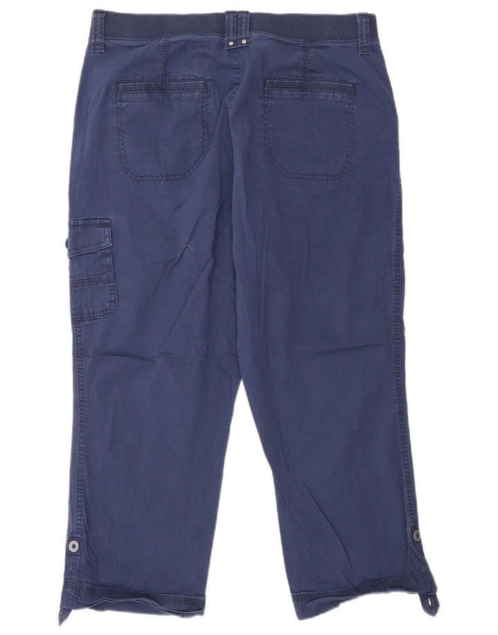 Lee Pantalones cargo de talle medio para mujer US 12 Large W32 L22 Azul marino