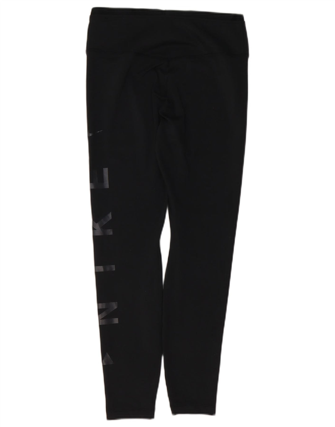NIKE Leggings gráficos Dri Fit para mujer UK 12 Mediano Negro Poliéster