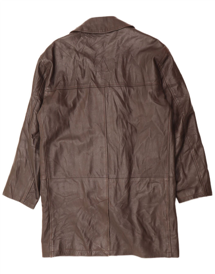 CONBIPEL Abrigo de cuero para hombre IT 48 Cuero marrón medio