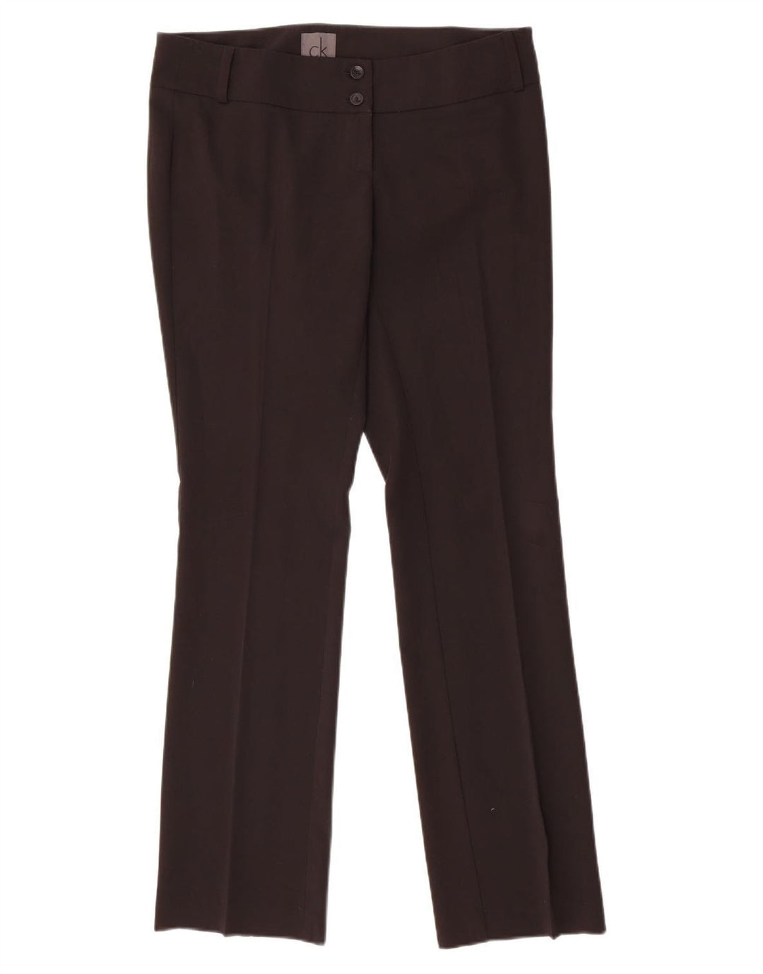 Pantalones casuales ajustados para mujer Calvin Klein W32 L32 Poliéster negro