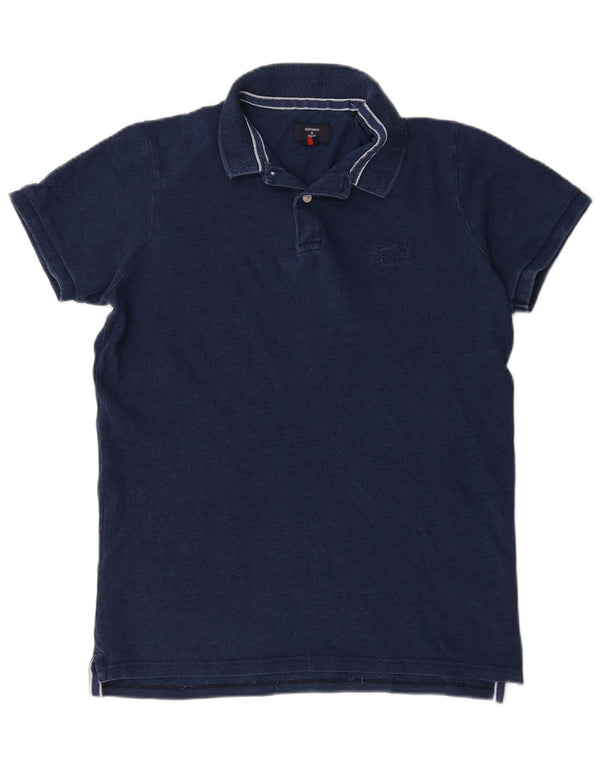 Superdry Polo Hombre XL Algodón Azul Marino