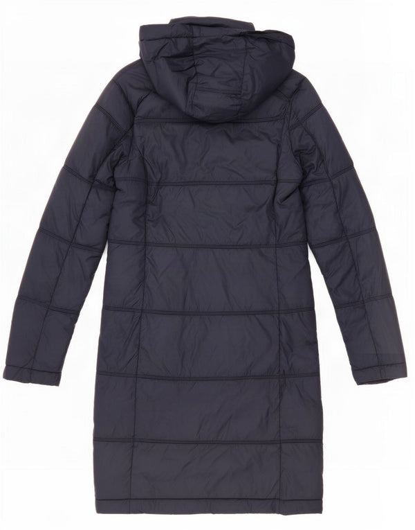 Abrigo acolchado con capucha para mujer Fat Face UK 8 Small Azul marino Nylon