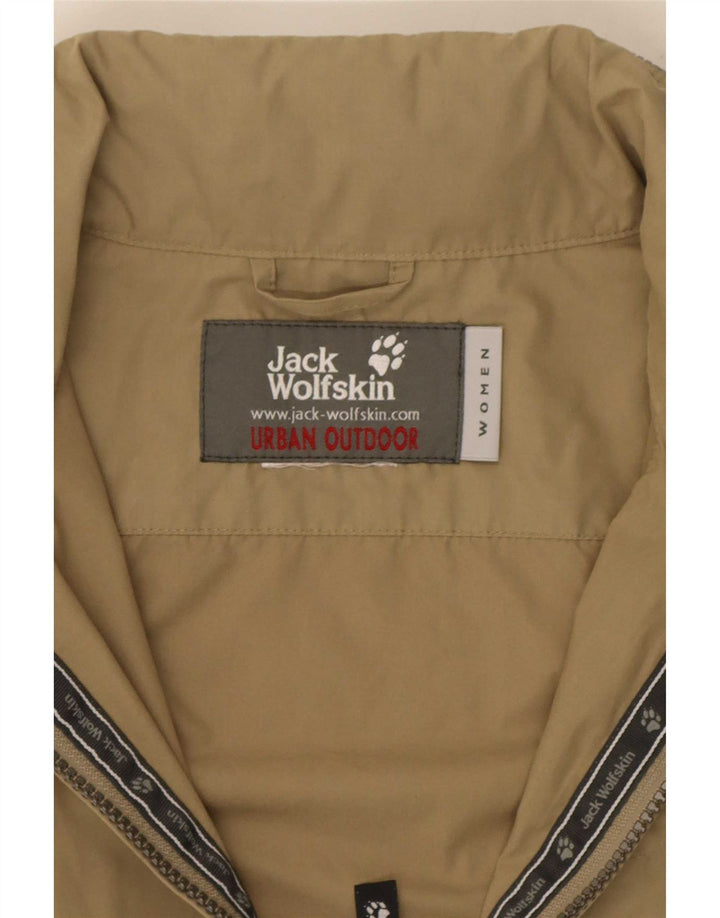 Jack Wolfskin Chaqueta Bomber con Capucha para Mujer UK 46 Grande Caqui