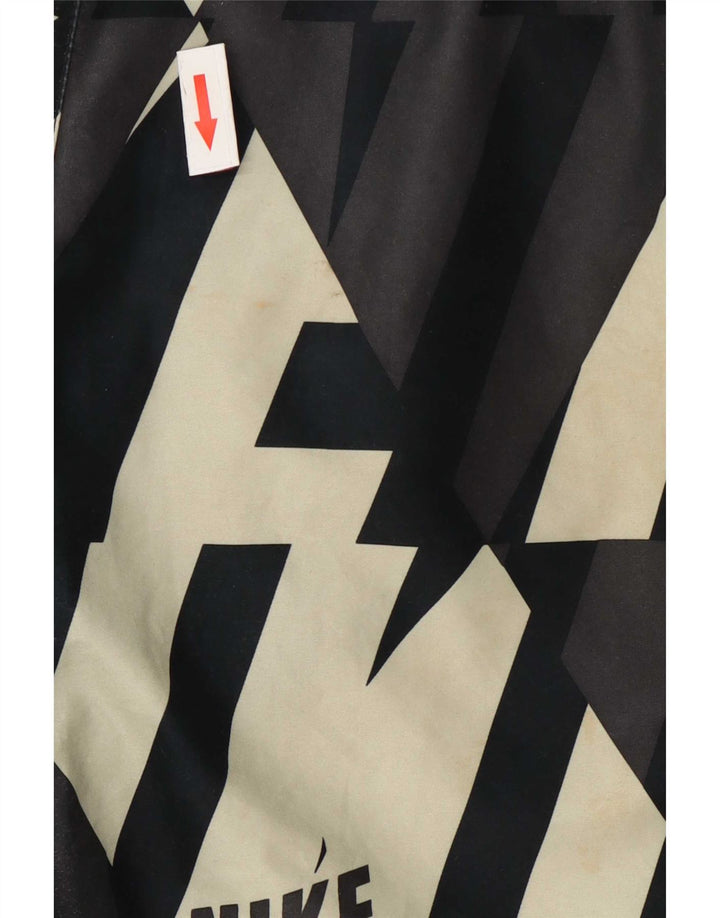 Nike Bañador con gráfico para hombre, talla grande, poliéster negro