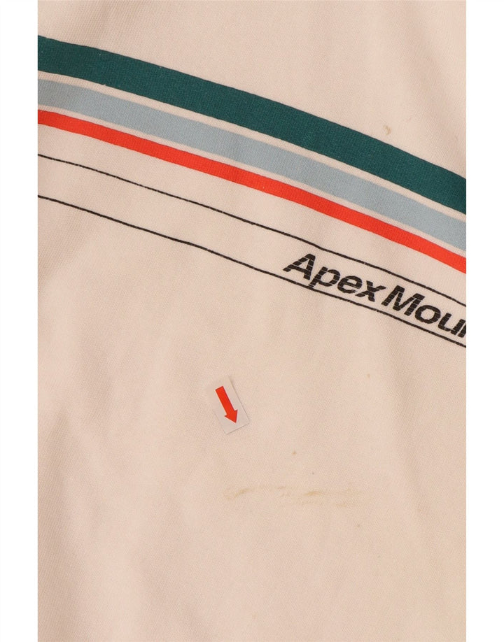 BURTON Hombre Sudadera Jumper Large Blanco Algodón