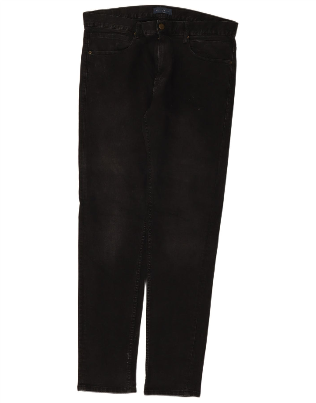 Zara Vaqueros Slim para Hombre EU 46 XL W36 L33 Negro