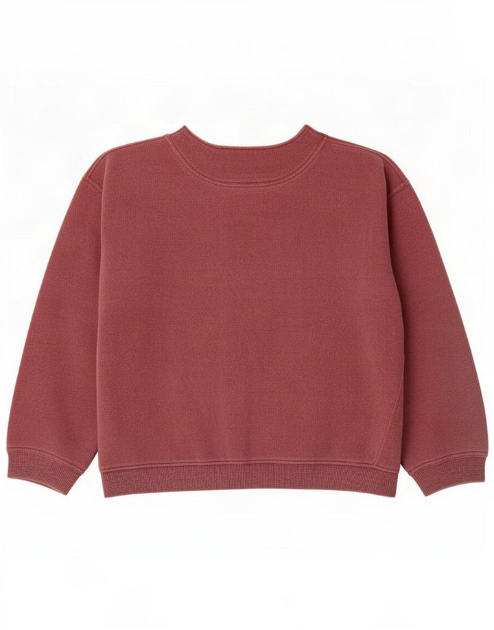 Vintage hombres Cardigan suéter medio rojo