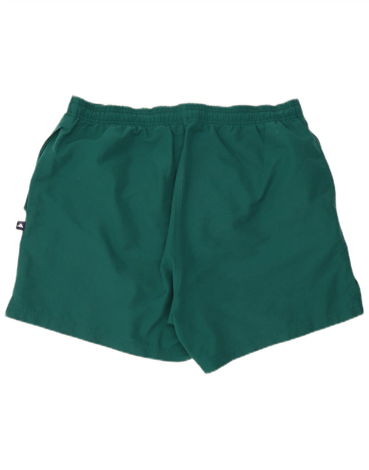 Adidas - Pantalones cortos deportivos para hombre, poliéster verde grande
