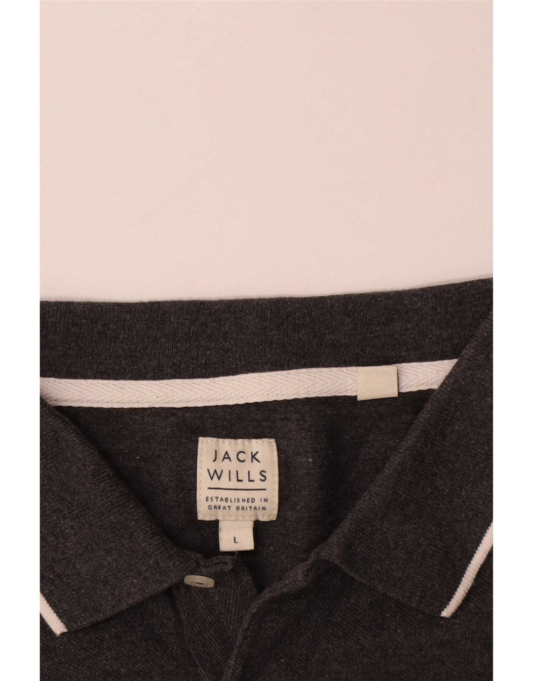 Polo Jack Wills para hombre de algodón gris grande