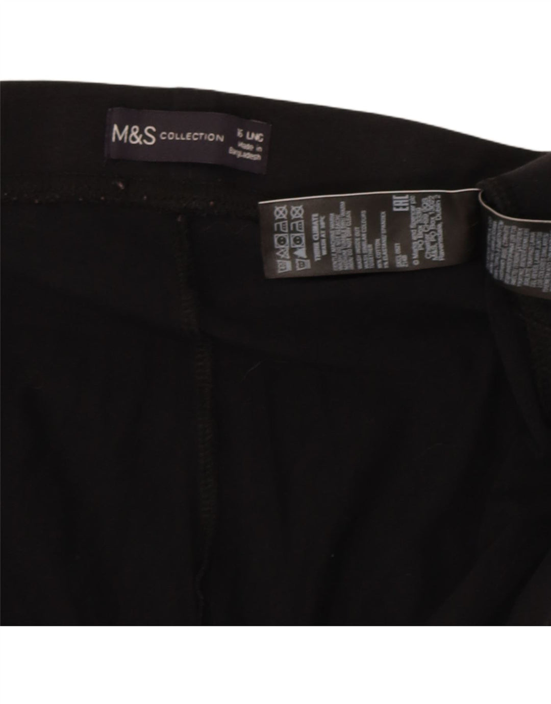 Marks & Spencer Leggings para mujer Reino Unido 46 Grande Algodón negro
