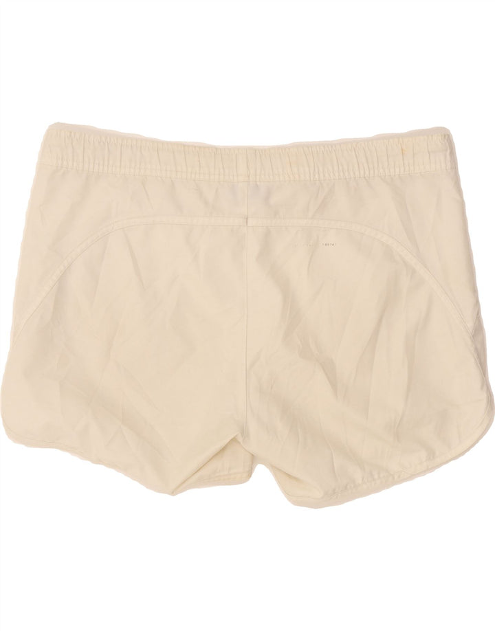 SERGIO TACCHINI Womens Sport Shorts IT 46 Large  Off White Polyester Vintage Sergio Tacchini and Second-Hand Sergio Tacchini from Messina Hembry 