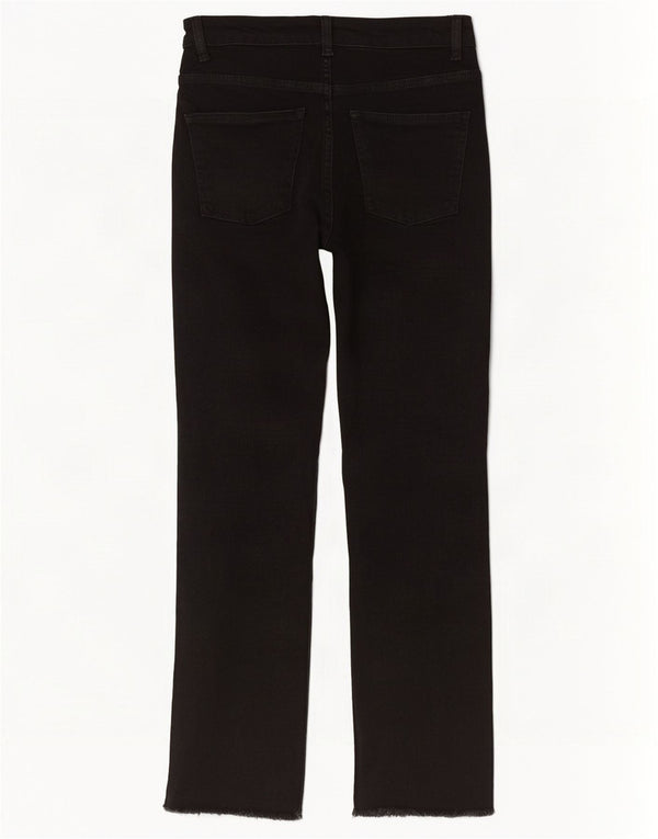 Zara Womens High Rise Bootcut Jeans EU 36 XS W26 L27 Black Cotton