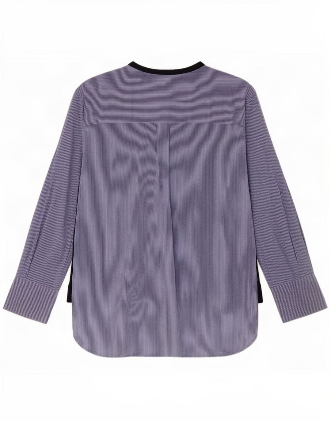 Zara Camisa tipo pulóver gráfico para mujer Reino Unido 40 Algodón a rayas azul medio