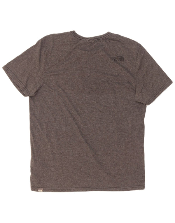 The North Face Camiseta gráfica para hombre Top grande de poliéster moteado gris