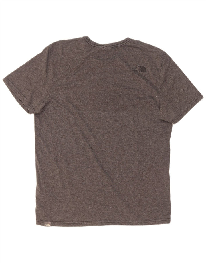 The North Face Camiseta gráfica para hombre Top grande de poliéster moteado gris