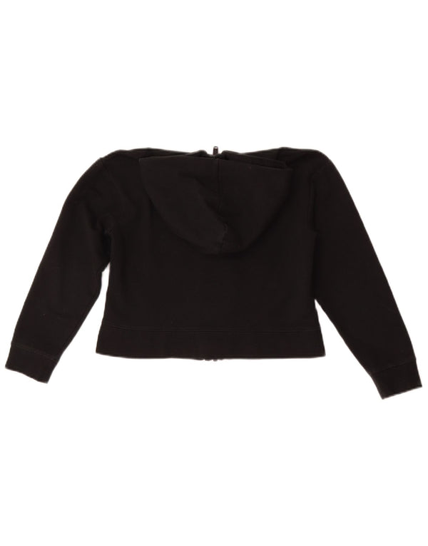 Jordan Sudadera con capucha y cremallera corta para niña 10-11 años Mediana Negro Deportes